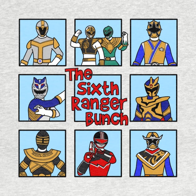 The Sixth Ranger Bunch by SimplePeteDoodles